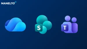 Schéma expliquant où ranger ses fichiers entre OneDrive, Teams et SharePoint dans Microsoft 365